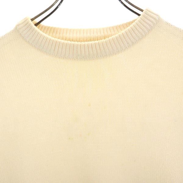 Y's ワイズ 日本製 長袖 セーター オフホワイト ニット メンズ