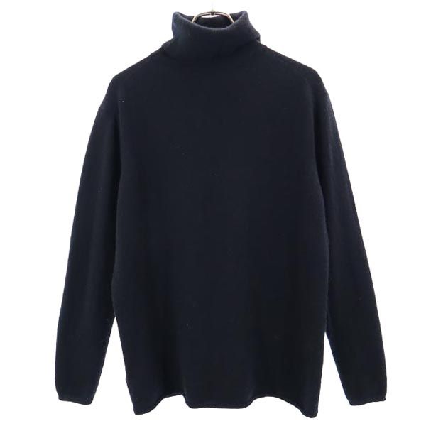 BACKLASH バックラッシュ ウールカシミヤブレンド 長袖 タートルネック セーター L ブラック ニット メンズ