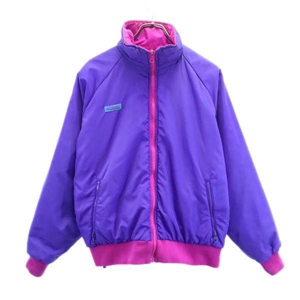 Columbia コロンビア リバーシブル ナイロンジャケット XL ピンク×パープル アウトドア レディース
