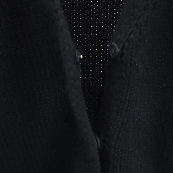 S Max Mara エスマックスマーラ カシミヤブレンド 半袖 ニットカーディガン 黒 レディース