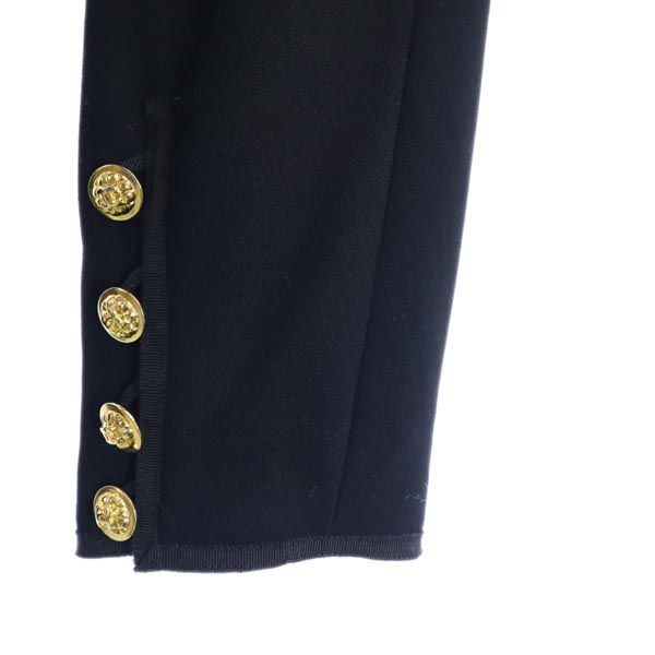 CHANEL シャネル 20172 ココ金ボタン スーツジャケット 42 黒 ヴィンテージ レディース