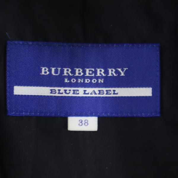BURBERRY BLUE LABEL バーバリーブルーレーベル 日本製 三陽商会 ウールジャケット 38 黒 レディース