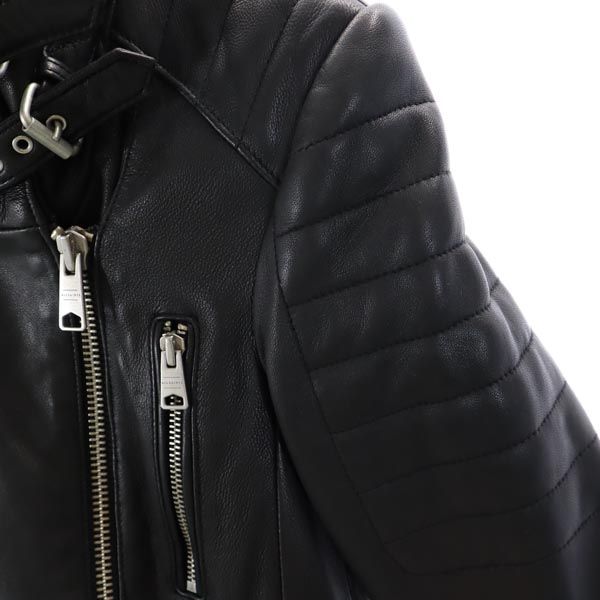 ALLSAINTS オールセインツ 羊革 レザージャケット UK2 黒 本皮 レディース
