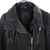 オールセインツ 羊革 レザージャケット UK2 黒 ALLSAINTS 本皮 レディース