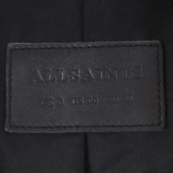 オールセインツ 羊革 レザージャケット UK2 黒 ALLSAINTS 本皮 レディース