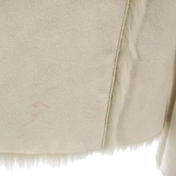 MAX&CO マックスアンドコー フェイク レザージャケット 40 アイボリー レディース