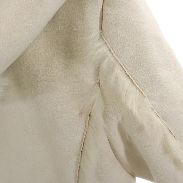 MAX&CO マックスアンドコー フェイク レザージャケット 40 アイボリー レディース