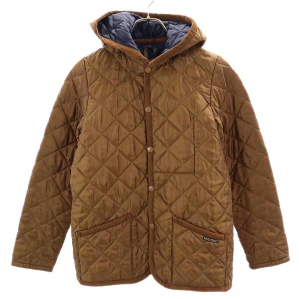 LAVENHAM ラベンハム 英国製 キルティングジャケット 36 ブラウン系 フード レディース