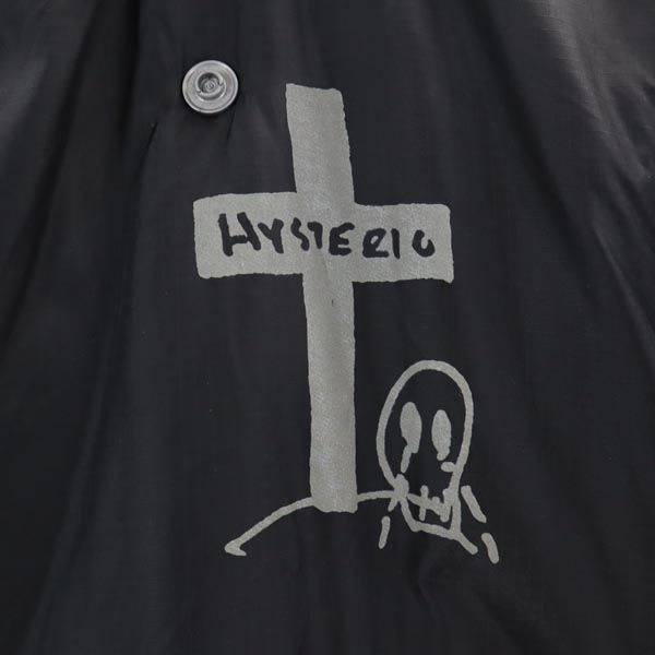 ヒステリック ライダース風 デザイン 中綿ジャケット 140ｃｍ 黒 HYSTERIC キッズ