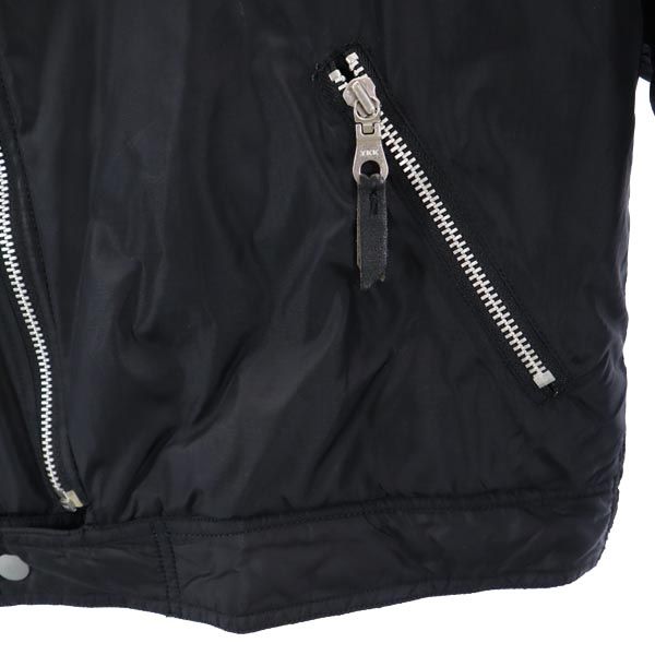 ヒステリック ライダース風 デザイン 中綿ジャケット 140ｃｍ 黒 HYSTERIC キッズ