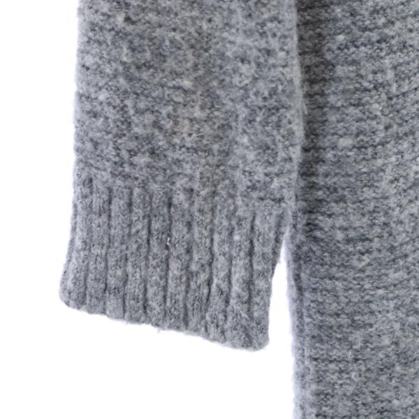 LANVIN ランバン 日本製 モヘヤブレンド 7分袖 チュニック 38 グレー系 レディース