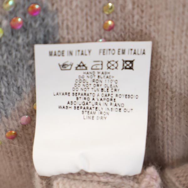 シーバイクロエ イタリア製 ロゴ 長袖 ニット 38 ピンク系 SEE BY CHLOE セーター レディース