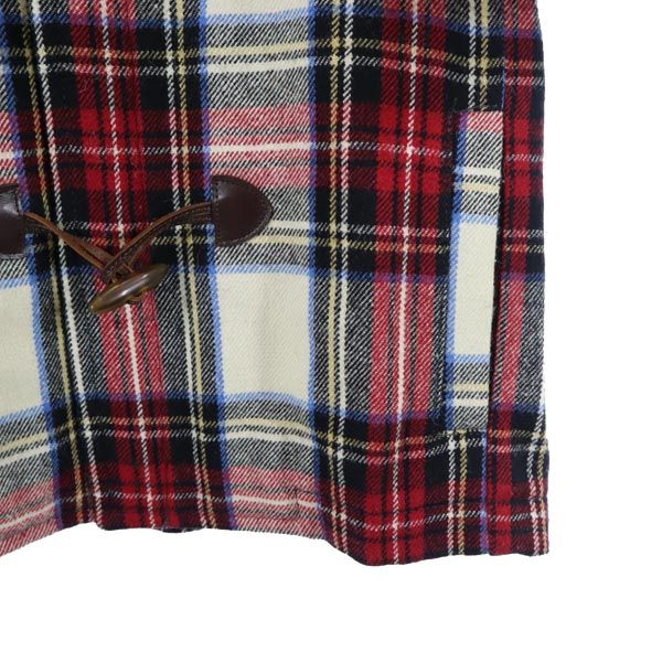 A.P.C. アーペーセー チェック柄 ジャケット S 赤×白×黒 フード付 レディース