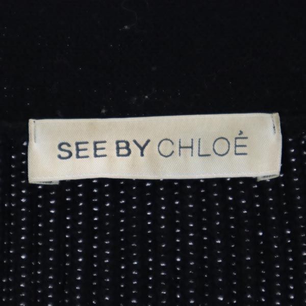 SEE BY CHLOE シーバイクロエ ニットジャケット 38 黒 レディース