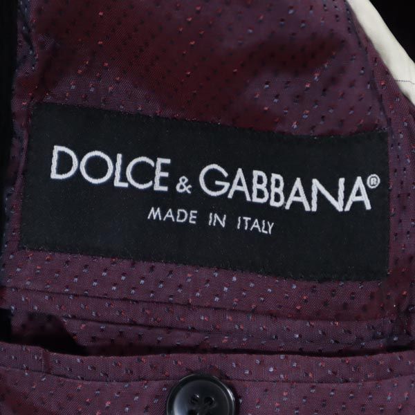 DOLCE&GABBANA ドルチェアンドガッバーナ イタリア製 コーデュロイ テーラードジャケット 黒 メンズ