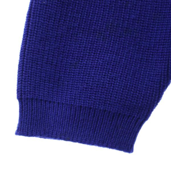 Salvatore Ferragamo サルヴァトーレフェラガモ イタリア製 ウール 長袖 ニットカーディガン XS 青系 レディース