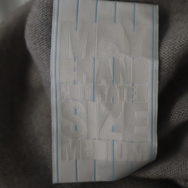 MDYBRANDNOTRATED ウール 長袖 ニット M グレー系 セーター メンズ