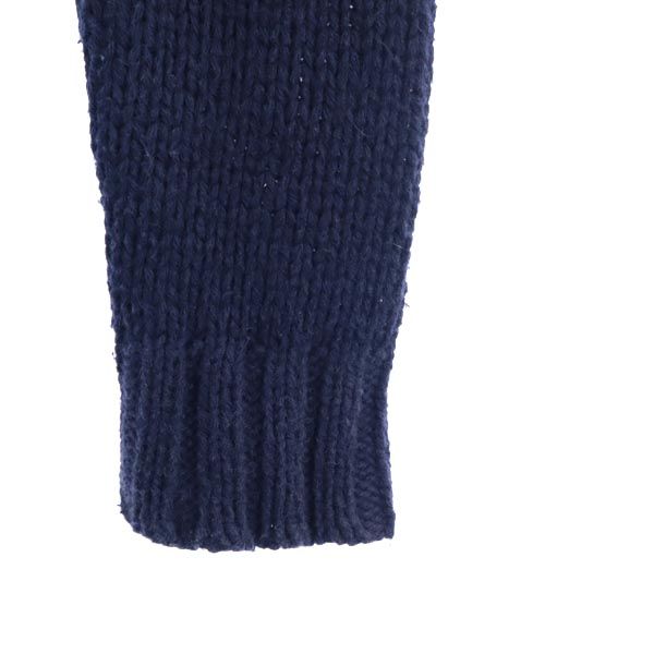 ARMANI JEANS アルマーニジーンズ ウールブレンド ニットジャケット S ネイビー系 レディース