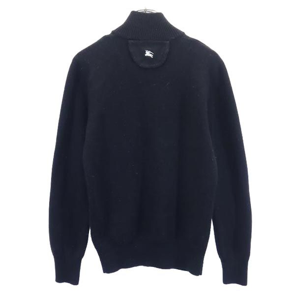 BURBERRY BLACK LABEL バーバリーブラックレーベル 三陽商会 ウールブレンド 長袖 ニット 2 ブラック系 セーター メンズ