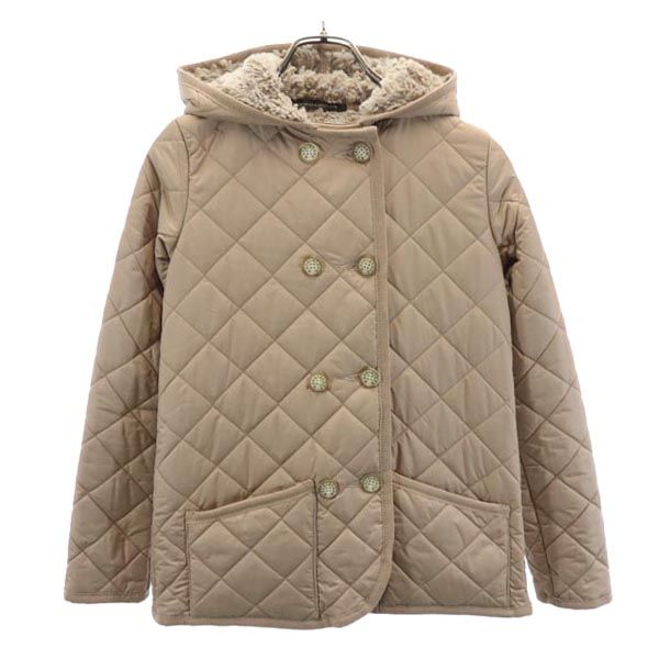 Mackintosh マッキントッシュ イギリス製 ジャケット 34 ベージュ 裏ボア フード付 レディース
