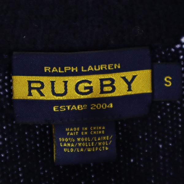 RALPH LAUREN RUGBY ラルフ ローレンラグビー ウール 長袖 セーター S ネイビー系 ニット レディース