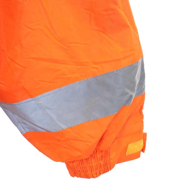 FAB バックロゴプリント ジャケット L オレンジ系 フード コート 裏キルティング メンズ