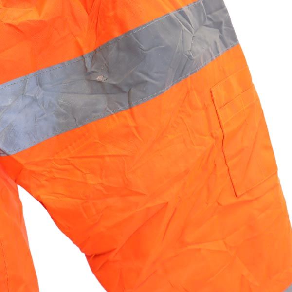 FAB バックロゴプリント ジャケット L オレンジ系 フード コート 裏キルティング メンズ