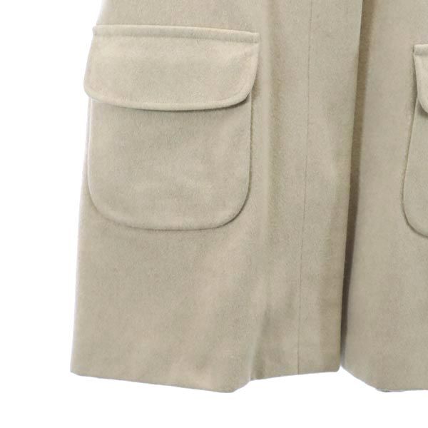 JIL SANDER ジルサンダー イタリア製 カシミヤウールブレンド ハーフ コート 34 ベージュ系 レディース