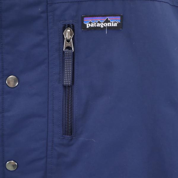 patagonia パタゴニア 68460 ナイロンジャケット L12 ネイビー アウトドア 裏ボア キッズ