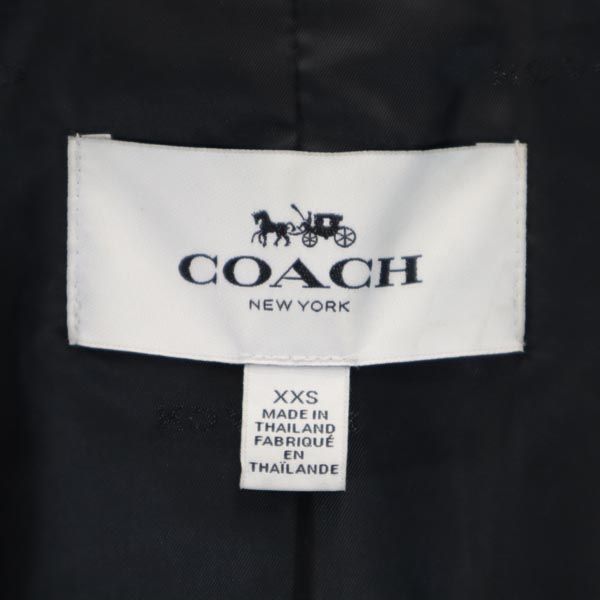 COACH コーチ トレンチコート XXS ネイビー レディース
