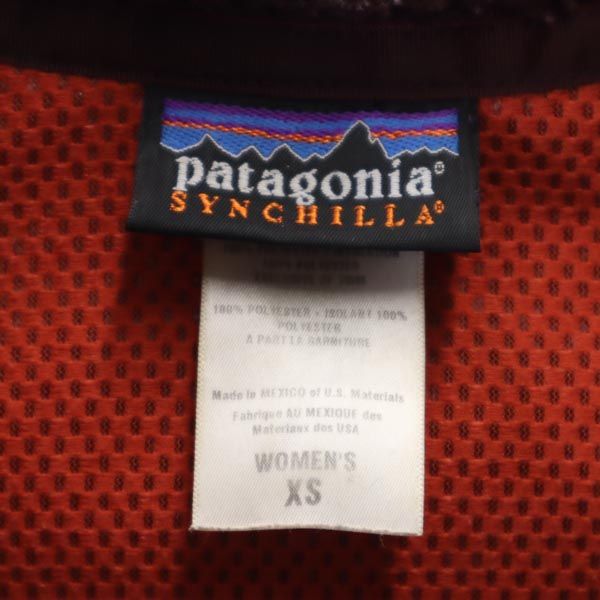 patagonia パタゴニア 23071 ボア ボア フリースジャケット XS えんじ系 アウトドア 裏メッシュ レディース