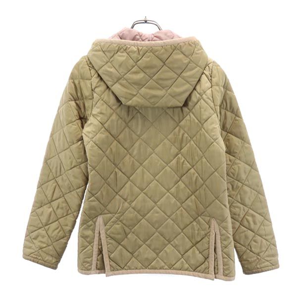 ラベンハム イギリス製 キルティングジャケット 36 ベージュ系 LAVENHAM 中綿 レディース