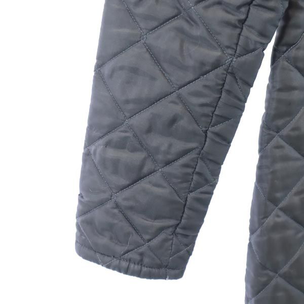 LAVENHAM ラベンハム イギリス製 コーデュロイ切替 コーデュロイ切替 キルティングジャケット 38 グレー系 中綿 レディース