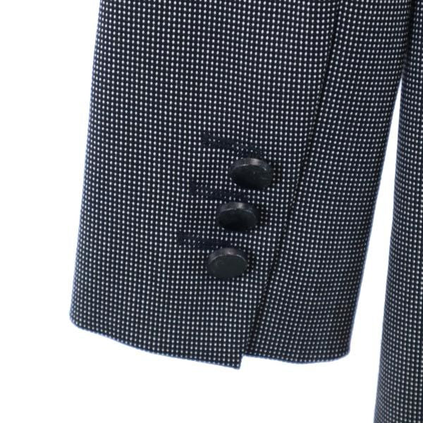 Emporio Armani エンポリオアルマーニ イタリア製 ドット テーラードジャケット 36 グレー系 レディース