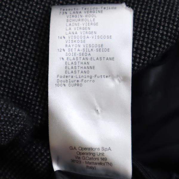 GIORGIO ARMANI ジョルジオアルマーニ イタリア製 パンツスーツ 上下 セットアップ 36 ダークグレー テーラードジャケット レディース