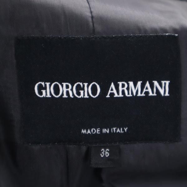 GIORGIO ARMANI ジョルジオアルマーニ イタリア製 パンツスーツ 上下 セットアップ 36 ダークグレー テーラードジャケット レディース