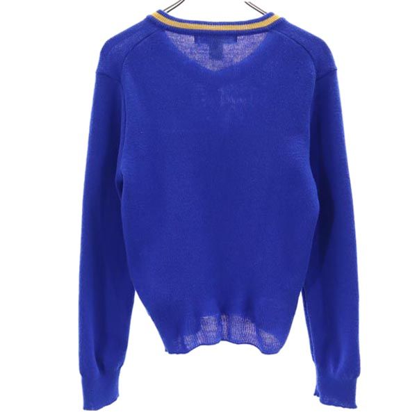 コムデギャルソン 長袖 Vネック セーター S 青系 COMME des GARCONS SHIRT BOY ニット メンズ