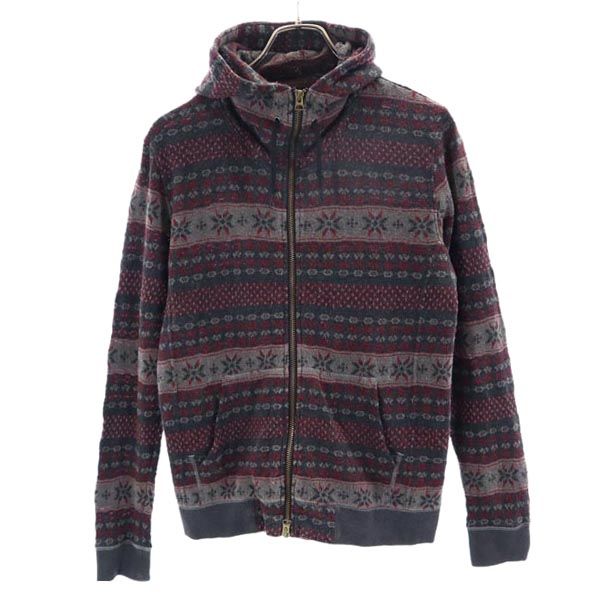 LOUNGE LIZARD ラウンジリザード 長袖 ジップパーカー 2 グレー系 メンズ