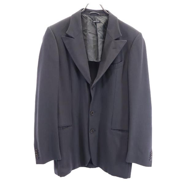 GIORGIO ARMANI ジョルジオアルマーニ イタリア製 ウールブレンド テーラードジャケット グレー メンズ