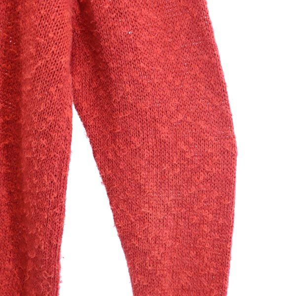 BARACUTA バラクータ リネンブレンド 長袖 コットン ニット L レッド系 セーター メンズ