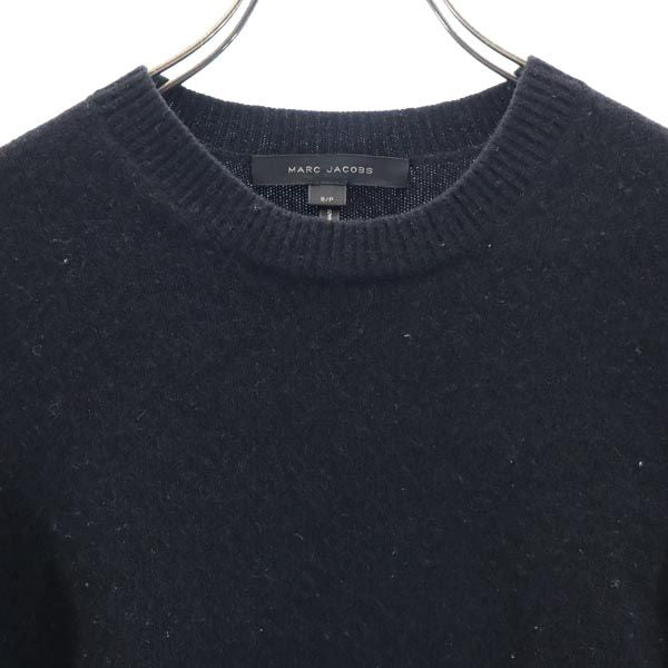 MARC JACOBS マークジェイコブス ウール 長袖 ニット ワンピース S ネイビー系 レディース