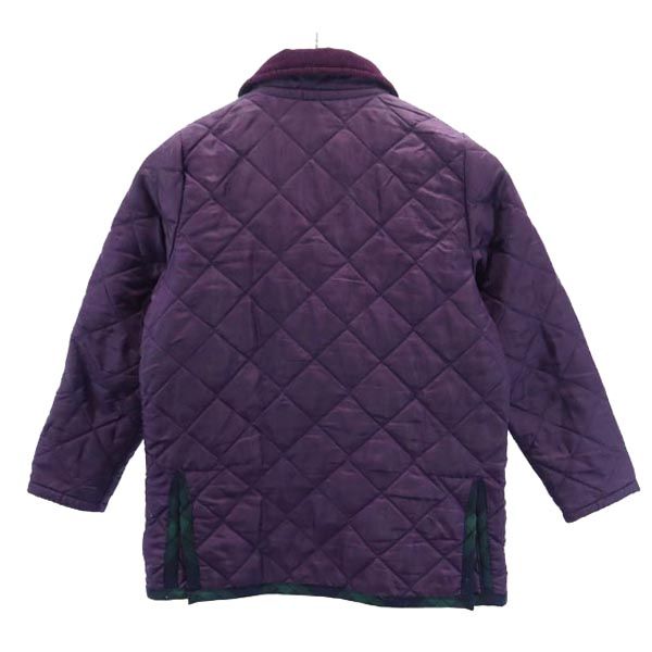 LAVENHAM ラベンハム ロゴ刺繍 キルティングジャケット AGE8 紫 キッズ