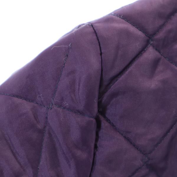 LAVENHAM ラベンハム ロゴ刺繍 キルティングジャケット AGE8 紫 キッズ