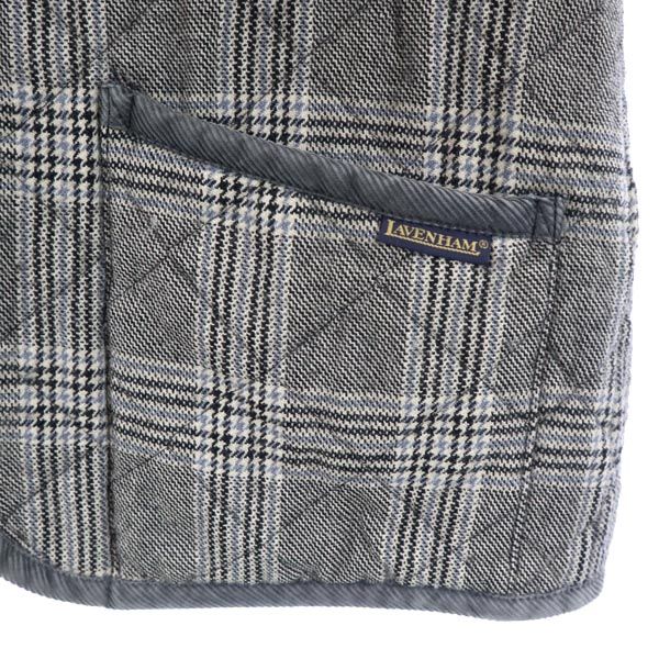 ラベンハム ポールスミス コラボ イギリス製 キルティングジャケット M グレー系 LAVENHAM レディース