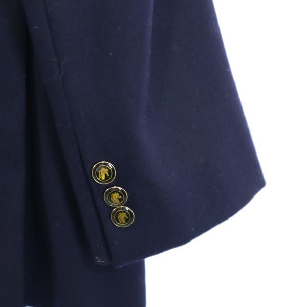 Pierre Cardin ピエールカルダン 日本製 ウール テーラードジャケット ネイビー ダブルボタン メンズ