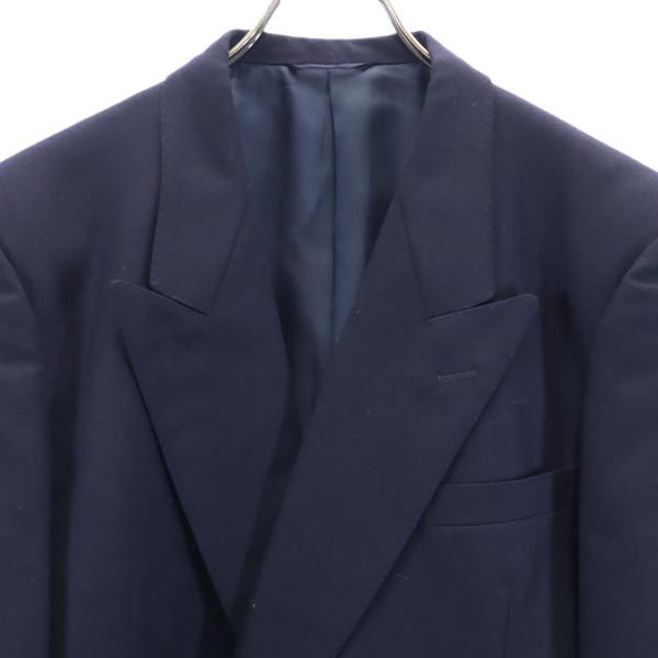 Pierre Cardin ピエールカルダン 日本製 ウール テーラードジャケット ネイビー ダブルボタン メンズ