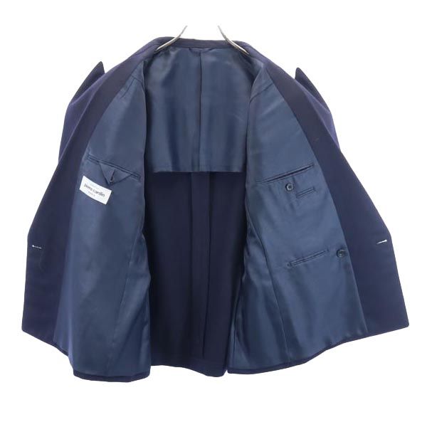 Pierre Cardin ピエールカルダン 日本製 ウール テーラードジャケット ネイビー ダブルボタン メンズ