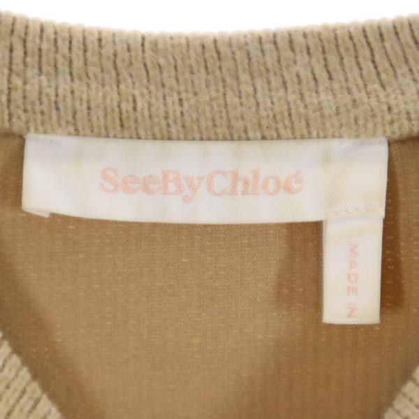 SEE BY CHLOE シーバイクロエ 長袖 ニット トレーナー XS ベージュ系 レディース