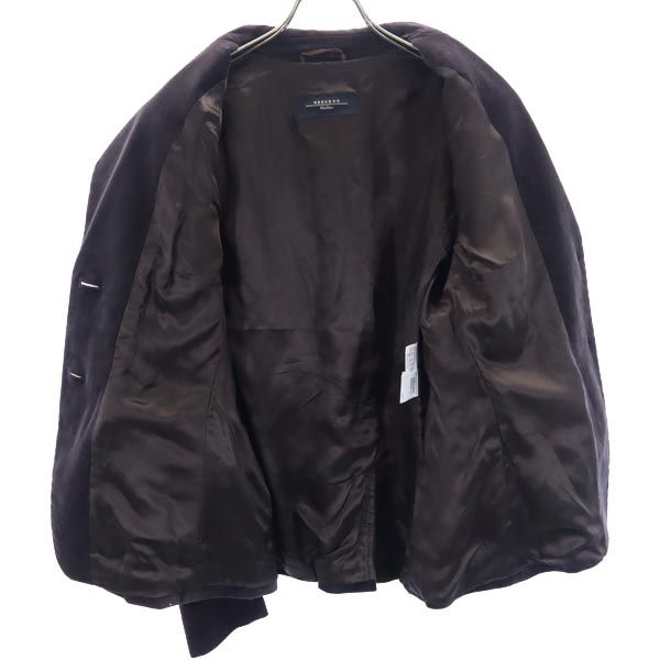 MAX MARA WEEKEND マックスマーラ ウイークエンド テーラードジャケット 44 ブラウン ベロア調 レディース