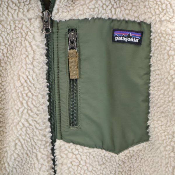 patagonia パタゴニア 65625 キッズレトロX ボア フリースジャケット XL ベージュ系 アウトドア キッズ